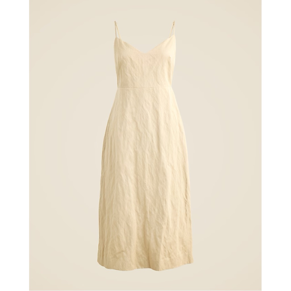 J. Crew Nwt Natasha Dress Memory Poplin Lined Silky Back Zip Metallic Fabric